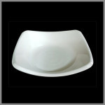 대명멜라민 미색 - 멜라민 웰빙 사각찬기 멜라민 흰그릇 하얀그릇 업소용그릇 미색2호 1개 2T-S402