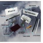 데몬 컴플리트 베이직 튠 키트와 왁스 - 스키와 스노보드를 위한 튠과 작업에 필요한 모든