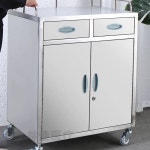 카트 헤어샵 웨건 스테인리스 이동식 병원 2단 단발 스텐 왜건 드레싱카 1 이중 무첨가 1 이중 무첨가 트럼펫 고