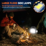 예팀 솔라 손전등 다기능 LED 휴대폰 충전기 USB 충전 가정 낚시 야외 캠핑에 적합