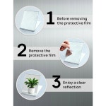 미러노바 접이식 거울 컴팩트 초슬림 소형 휴대용 여행용 사이즈 메이크업 거울 알루미늄 쉘 3 3