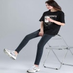 여자바지 페이크데님 페이크청바지 탄탄한 워싱레깅스