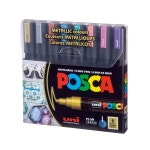 유니 포스카 5M 수성 페인트 마카 메탈릭 8색 세트 Metallic 8C PC-5M