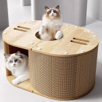 고양이 멀티 원통 스크래처 엘로디 1P 숨숨집 발톱