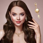 12개 잠금 마그네틱 주얼리 걸쇠 원형 목걸이 팔찌 장치 금 은