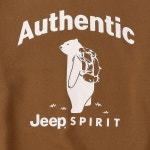 지프 곰프린트 맨투맨티셔츠 JP3TSU893