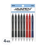 자바펜 자바펜 자바펜 제트라인M 저중심 볼펜 0 5p 2p 혼합색상 4세트