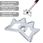 당구장 큐를 위한 BNtyok 2팩 당구 브리지 헤드 알루미늄 합금 슬립온 무스헤드