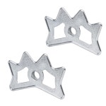 당구장 큐를 위한 BNtyok 2팩 당구 브리지 헤드 알루미늄 합금 슬립온 무스헤드