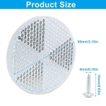 모이스티 15팩 원형 반사경 나사가 전면 진입로용 안전 트레일러 포스트