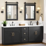 22 x32 이상 싱크대용 농가 욕실 거울 러스틱 웨스턴 헛간 장식 배니티 욕실용 벽 거실 침실 현관 24 L x 18 W