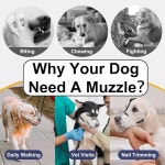 메이어존 개 총구 그루밍 청소를 위한 물림 방지용 소형 대형견용 바구니 허스키 골든 리트리버 래브라도 비글을 통기성 마우스 가드