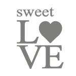 슬로우드로잉 스윗스윗러브B-2 스티커 마일드브라운