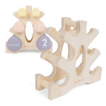 우성레포츠 아리프 3단 우든 아령 거치대 보관함 홈트