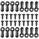 액자 하드웨어 키트 턴 버튼 고정 장치 100개 나사 걸 수 검은색 백킹 클립 100개