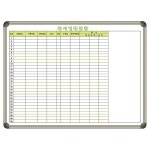 토탈하얀칠판 축사현황판 1200x900 번식우 개체관리 축산 사육 농가 화이트보드 도안보드 일반형 알자석부착 불가 알루미늄