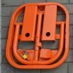 주차 잠금 장치 전용공간 바리케이트 접이식 차단기 주황색