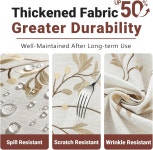 식탁용 라올리토 코튼 린넨 방수 식탁보 농가 주방 직사각형 커피 주름 없는 테이블 커버 플라워 55x86