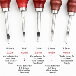 브레이크 가죽 아트 엣지 베벨러 나무 손잡이 도구 공예 테이퍼드 커팅 컷 베벨 스케이팅 도구 사이즈 1 3 1