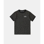 배드블러드 BADBLOOD 미스틱 오발 로고 져지 링거 티셔츠 블랙레오파드 326003