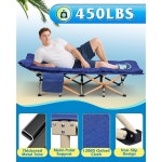 WLIVE 1200D 더블 레이어 옥스포드 캠핑 코트 매트리스와 함께 자는 접이식 침대 휴대용 가방 수면 휴식 캠핑을 위한 다크