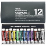 홀베인 불투명 수채화 물감 가슈 ml 12색 세트 03702 G7025