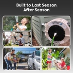 맥노트 리트랙터블 가든 호스 릴 82피트 워터 호스 릴 헤비 듀티 리트랙터블 호스 월 마운트용 금속 180 회전 브래킷 - 60ft