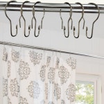 HLCM 샤워 커튼 링 후크 방청 금속 욕실 로드용 스테인리스 스틸 링 100PCS