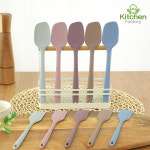 키친팩토리 파스텔 실리콘 이유식주걱 미니 대 파스텔 실리콘 미니 다용도주걱 1개