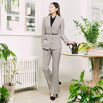 SI 체크 스트레이트핏 슬랙스 SKPAB1208