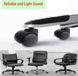 액세스바이 오피스 의자 캐스터 휠 2 범용 표준 크기 컴퓨터 게이밍 교체 세트 5개