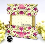 꽃 모란 잎 배경 투명 스탬프 금속 절단 다이 핫 포일 스텐실 인사 카드 스크랩북 공예 여름 1 stamps H1880