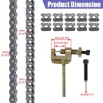 35 롤러 체인 3피트 95 고 카트 미니 자전거 더트 바이크 오토바이 파워스포츠 액세서리 부품 35개 마스터 연결 35 Chain 1