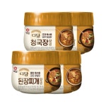 CJ제일제당 다담 된장찌개 양념 530g x2개 청국장 양념 530g x2개