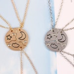 우정 목걸이 3인 3명 퍼즐 친구 4인 2인 커플 초등학생 학생 선물 케이스 해달별