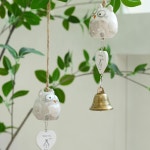 도자기 부엉이 풍경종