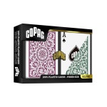 Copag 1546 디자인 100 플라스틱 플레이 카드 포커 사이즈 표준 그린 버건디 정규 지수 1세트 1 Set Jumbo Index