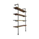 위드파이프 11AG 벽면선반 x D300 x 밤나무 W1000 H2100