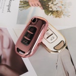 바이어블 르노삼성 호환 자동차 tpu 폴딩키 키케이스 키홀더 3버튼 3버튼 C타입 블랙실버 VA-TA44