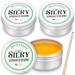 Threlaco 3팩 풀 큐 샤프트 왁스 스틱 실크 당구 액세서리 우드 보호 장비