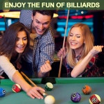 조빅스앤 당구공 당구 세트 마블-스월 스타일 2-1 4 레귤레이션 사이즈 16개 당구대 테이블 액세서리