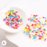 컬러 스프링클 믹스 파츠 레진 아트 공예 재료 R394 스위티 약5g 1개