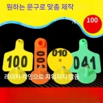 양 염소 이표 인식표 번호표 농장 개체 코드 돼지 식별 귀표