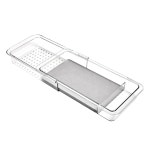 건조석이 스마트 확장형 트레이 서랍 정리함 칫솔용 투명 플라스틱 치실 물 구강 청결제 Expandable