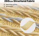 Amgo 24 x 직사각형 슈퍼 링 선섀도 UPF50 AGSRR 캐노피 차양용 파티오 상업용 스탠다드 260 GSM 헤비 듀티 98 자외선 5년
