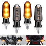 미니 오토바이 LED 모토 액세서리 방향 지시등 깜박이 앰버 표시등 12V 2PCs