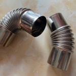 바디릴 2 36 스토브 파이프 야외 캠핑용 90도 굴뚝 스테인리스 스틸 연도 2개 우드 액세서리 직경 90 2 x 90