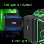6800 13600mAh 3 7V 3D 12 라인 초 녹색 레벨링을 360 레이저 레벨 빌딩 도구용 충전 고전력 배터리