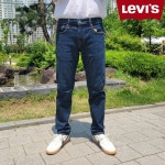 리바이스 리바이스 502 남자 테이퍼드 핏 진 스판 청바지 LEVI S 진청 다크 인디고 30