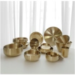 한쿡스 한쿡스 티타늄 식기 무광 면기 탕기 반찬기 원형접시 고기접시 밥그릇 수저 한정식 한식기 각인 1개 타원 타원접시